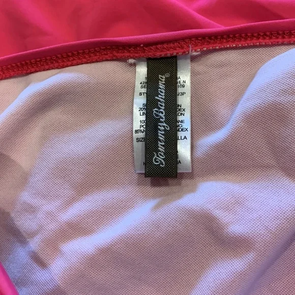 Tommy Bahama one piece swim, sz 10- hot pink - Picture 7 of 9